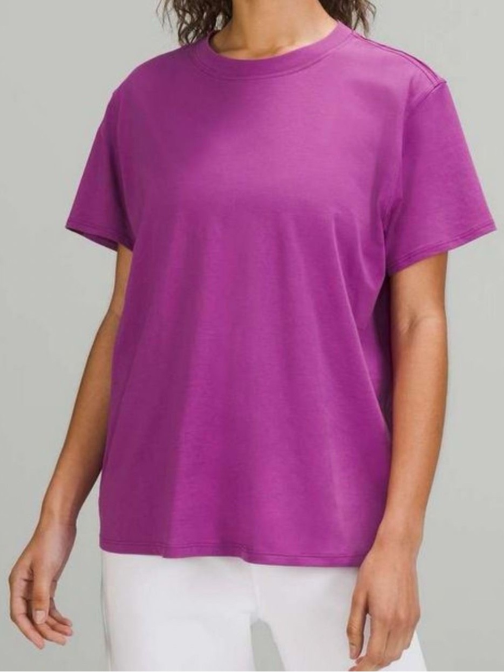 lululemon athletica Women’s Short Sleeve Crew Tee in vivid plum